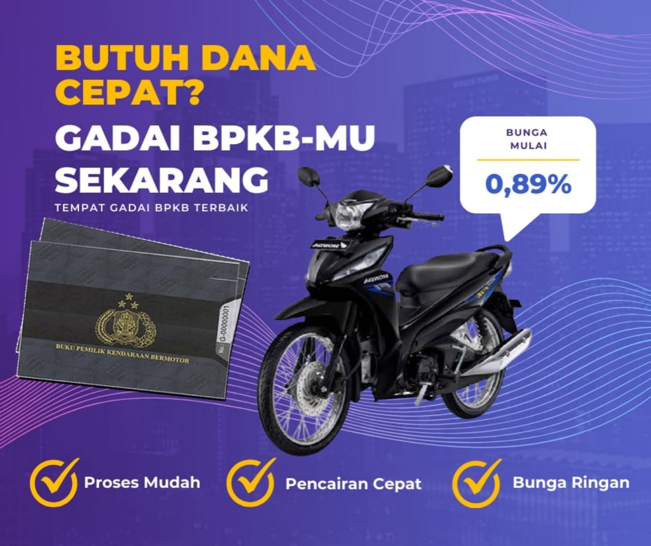 Kredit Jaminan Bpkb Motor Honda Revo X Dapat Dana Berapa? Seperti Ini Simulasinya